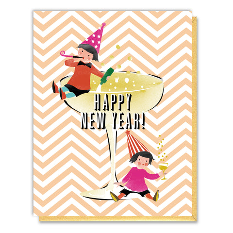 Tipsy New Year Card