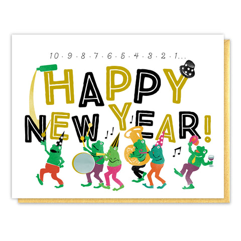 New Year Frog Parade Card