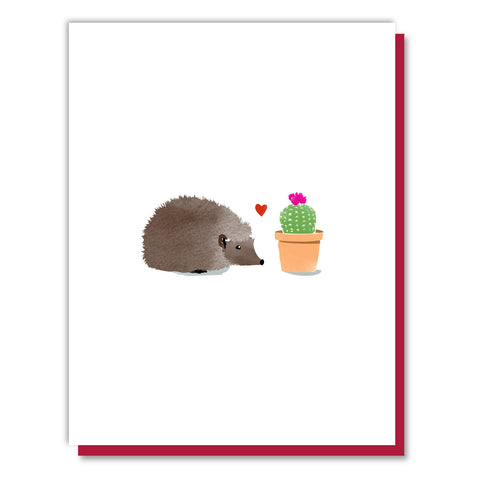 Hedgehog Loves Cactus Card
