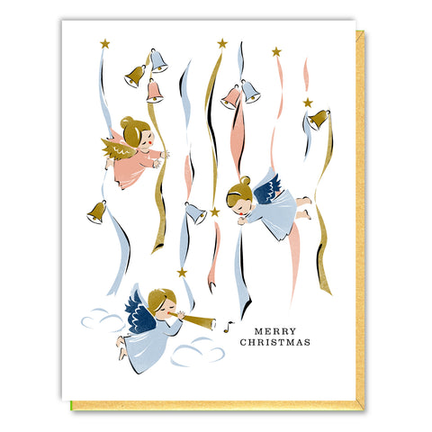Christmas Angels and Bells Card