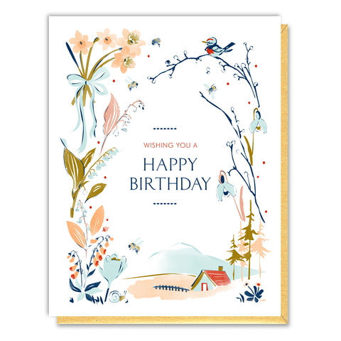 Countryside Vignette Birthday Card