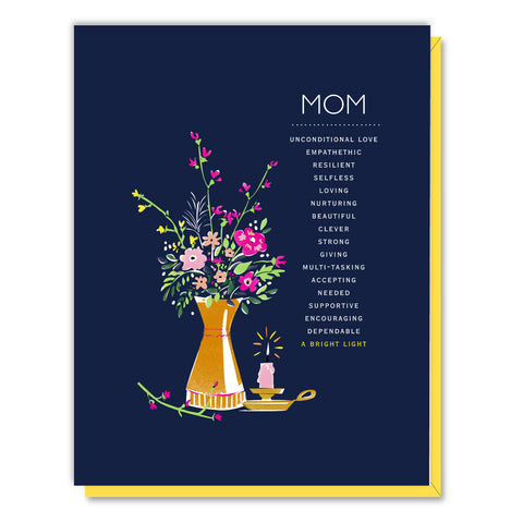 Mom Vase Card
