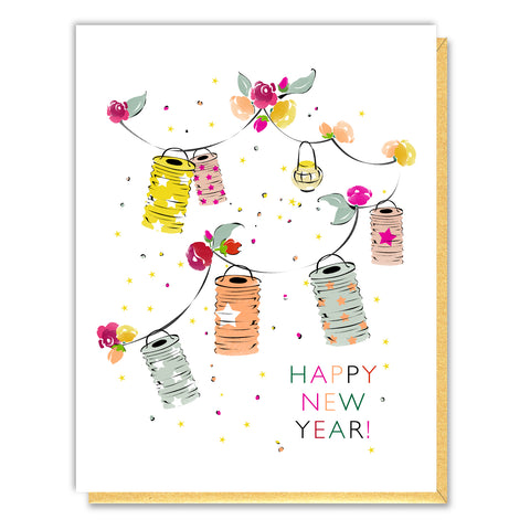 Happy New Year Lanterns Card
