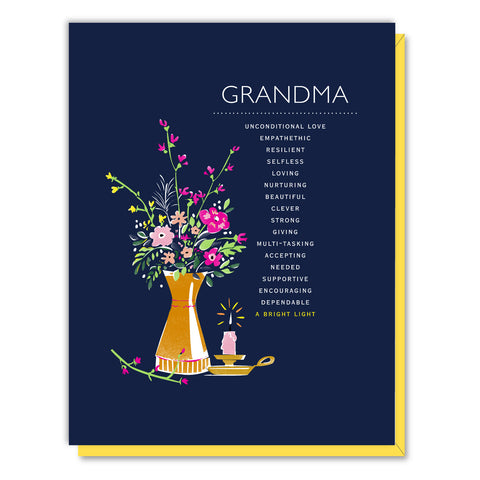Grandma Vase Card