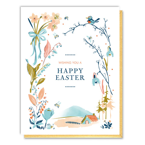 Easter Countryside Vignette Card