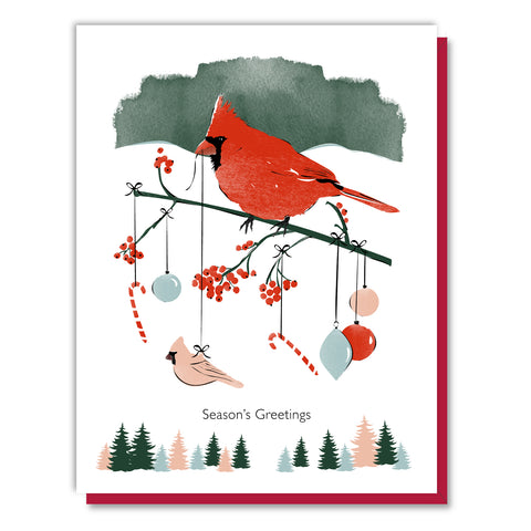 Season's Greetings Cardinal Card